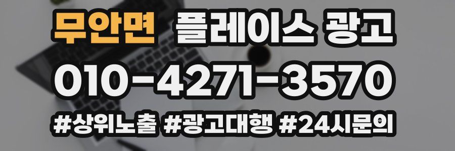 무안면 플레이스 광고