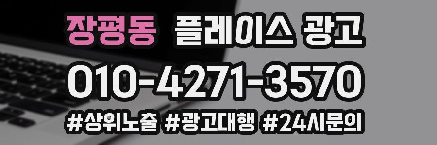 장평동 플레이스 광고