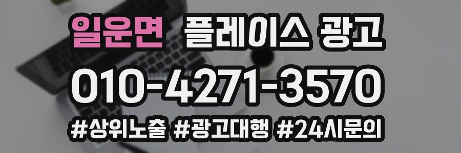 일운면 플레이스 광고