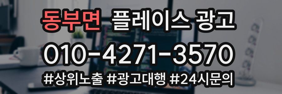 동부면 플레이스 광고