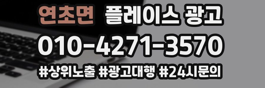 연초면 플레이스 광고