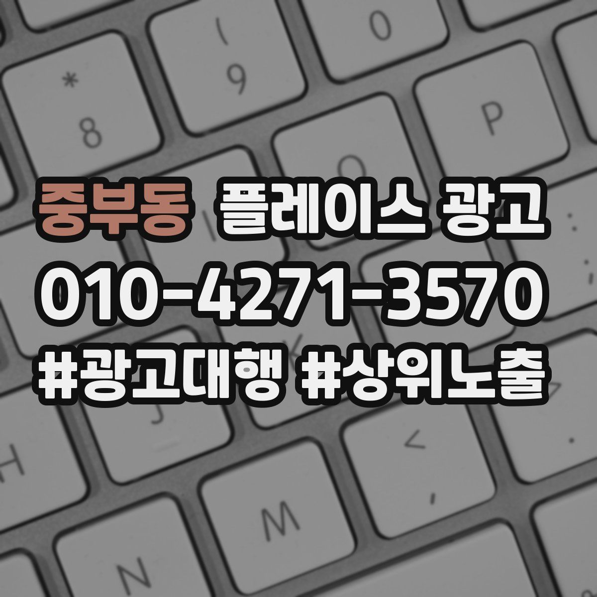 중부동 플레이스 광고
