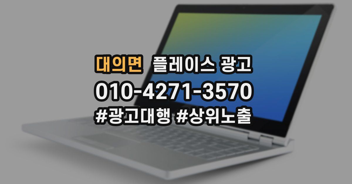 대의면 플레이스 광고