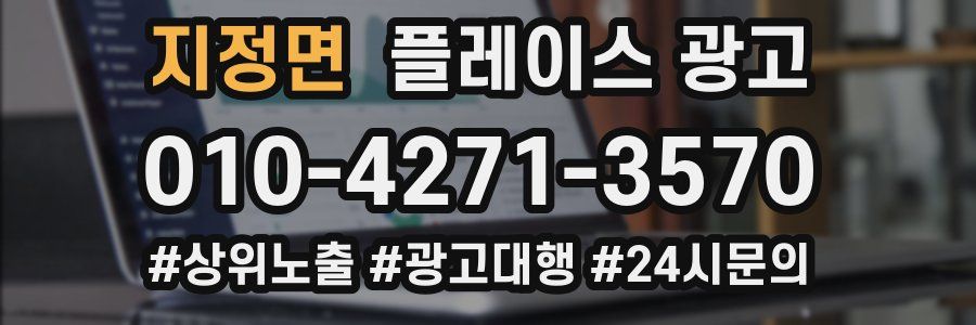 지정면 플레이스 광고
