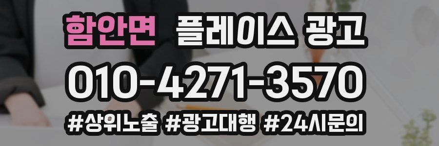 함안면 플레이스 광고