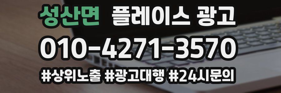 성산면 플레이스 광고