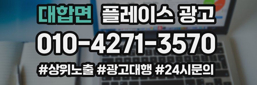 대합면 플레이스 광고
