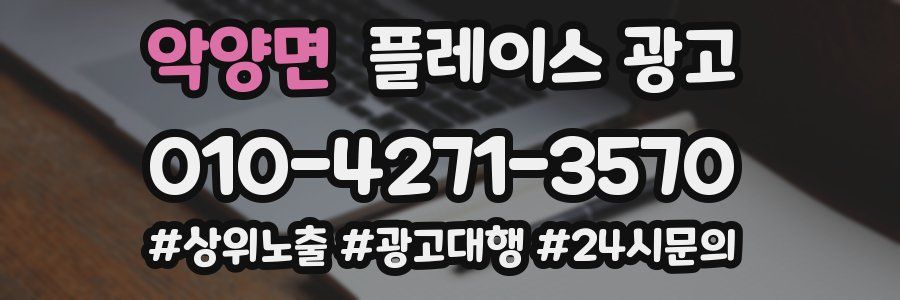 악양면 플레이스 광고