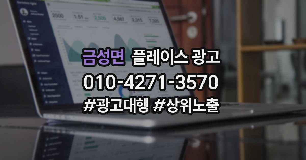 금성면 플레이스 광고