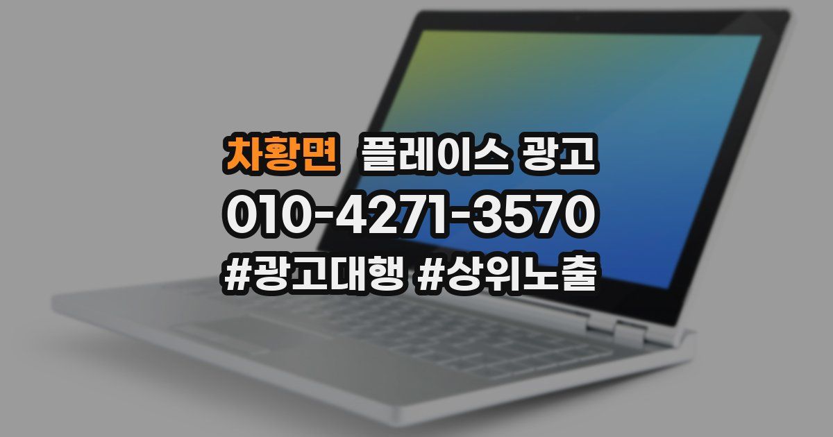 차황면 플레이스 광고