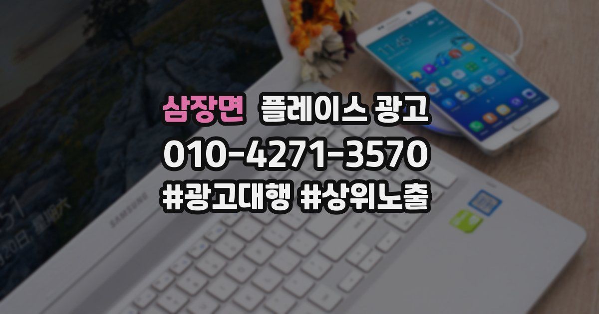 삼장면 플레이스 광고