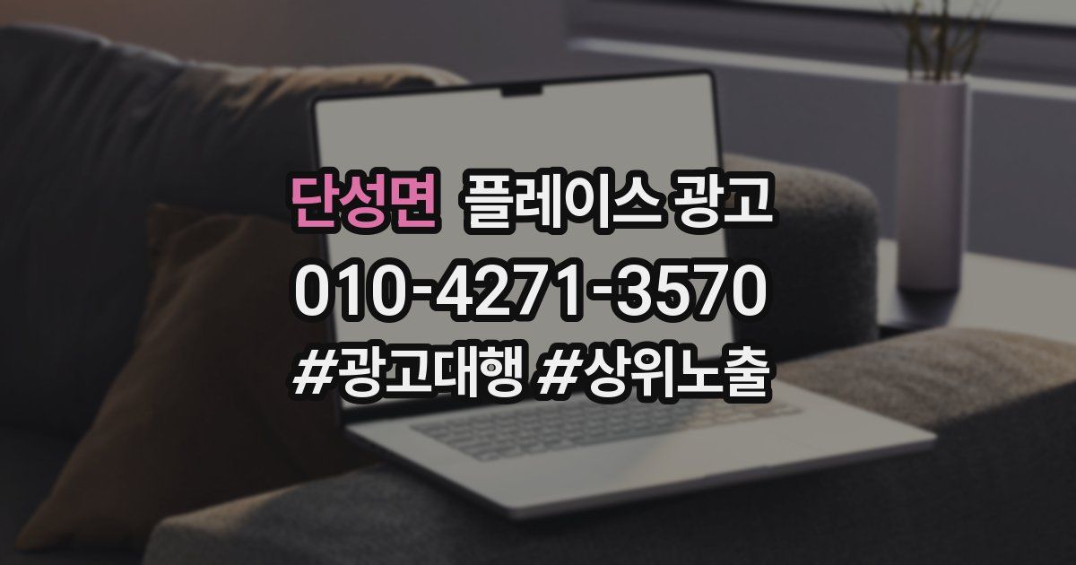 단성면 플레이스 광고