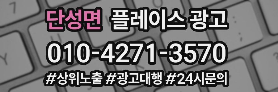 단성면 플레이스 광고