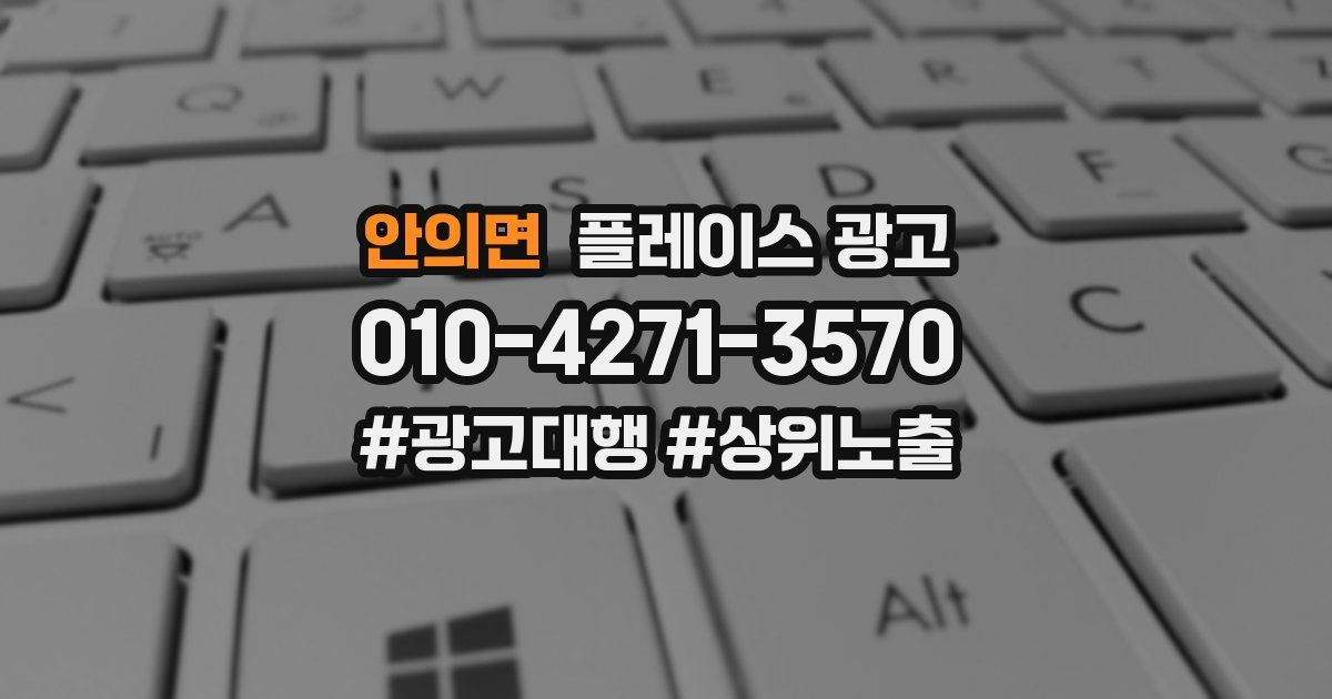안의면 플레이스 광고