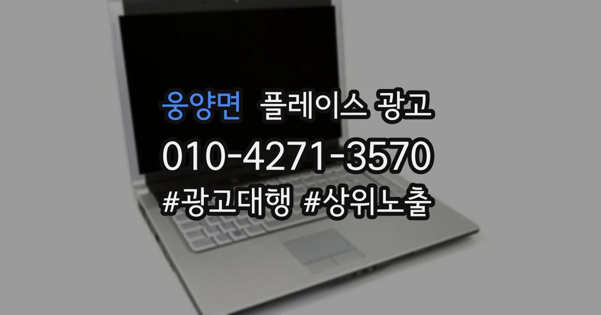 웅양면 플레이스 광고