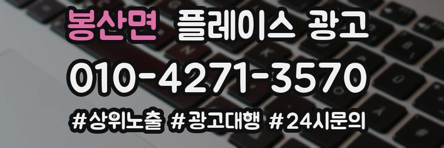 봉산면 플레이스 광고