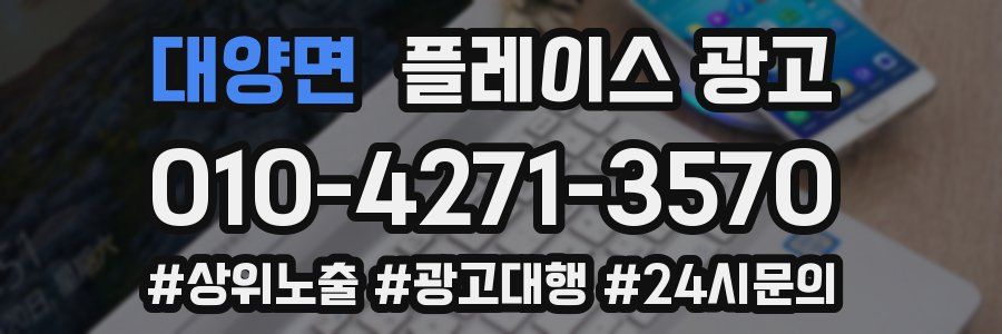 대양면 플레이스 광고