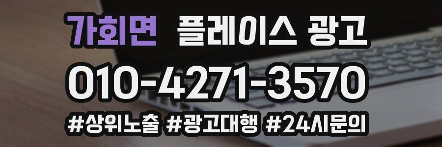 가회면 플레이스 광고
