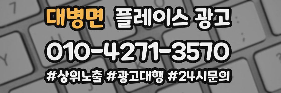 대병면 플레이스 광고