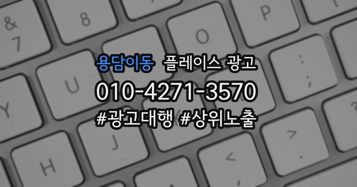 용담이동 플레이스 광고