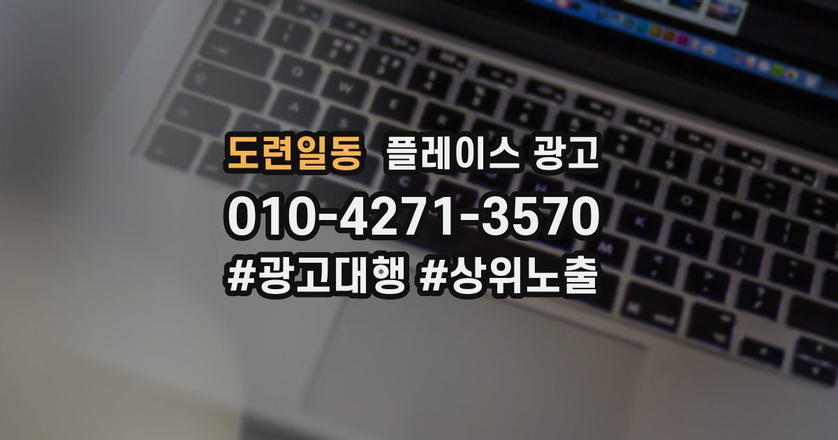 도련일동 플레이스 광고