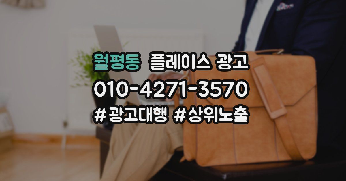 월평동 플레이스 광고