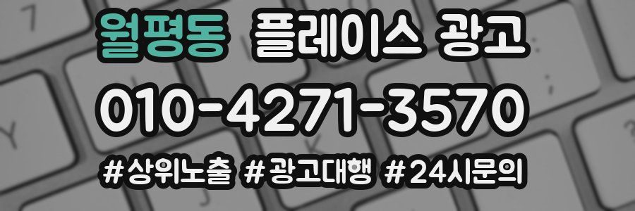 월평동 플레이스 광고