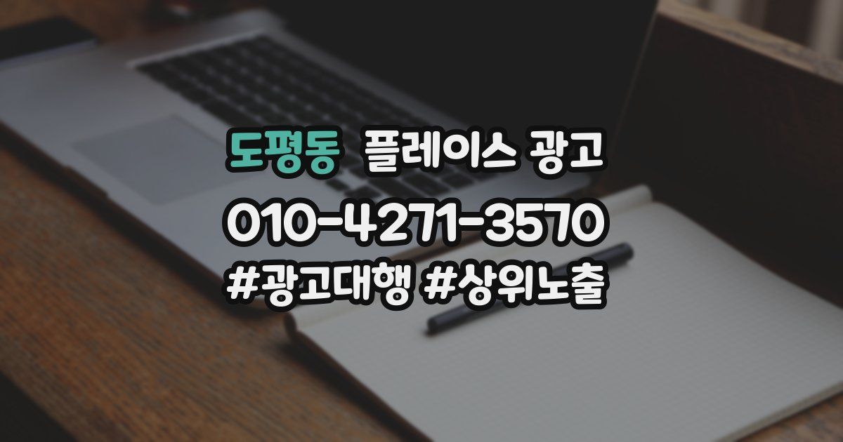도평동 플레이스 광고