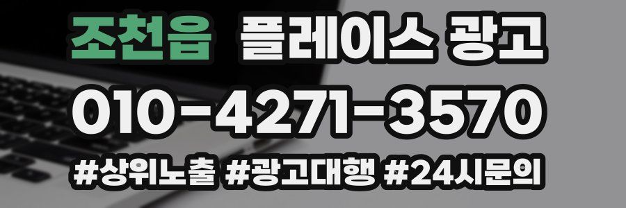 조천읍 플레이스 광고