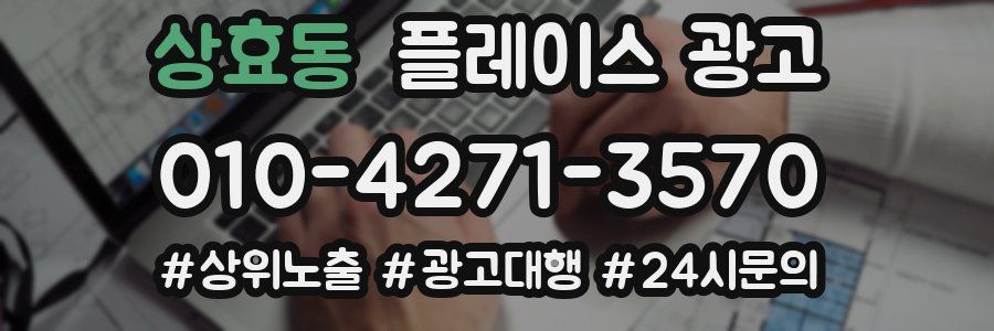 상효동 플레이스 광고