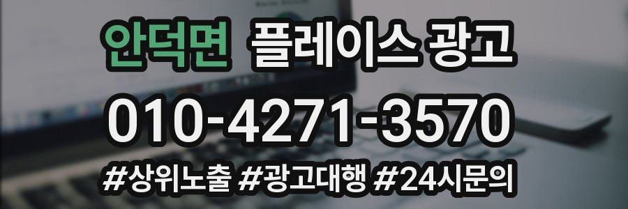 안덕면 플레이스 광고