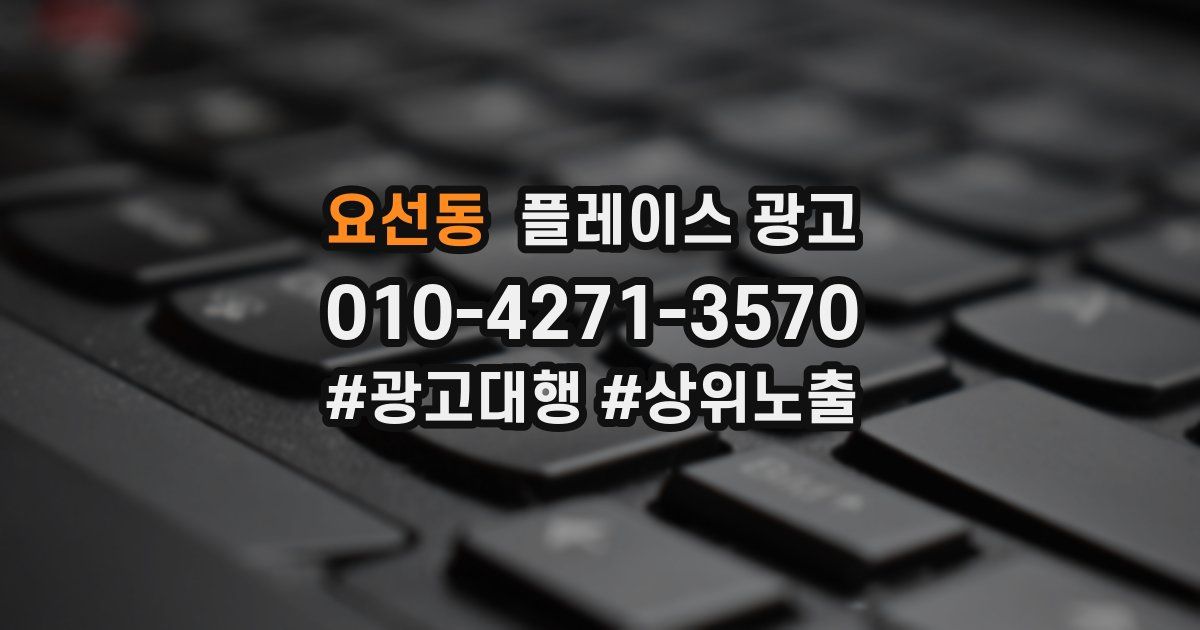 요선동 플레이스 광고