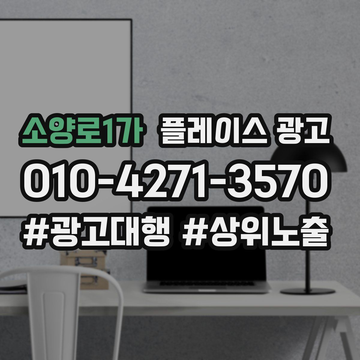 소양로1가 플레이스 광고