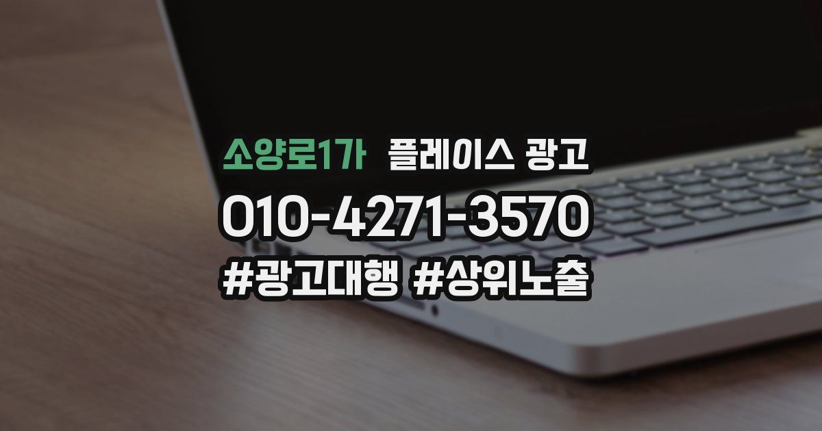 소양로1가 플레이스 광고