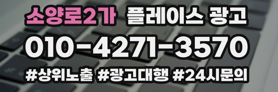 소양로2가 플레이스 광고