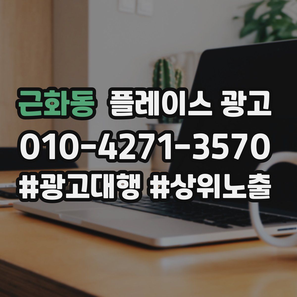 근화동 플레이스 광고