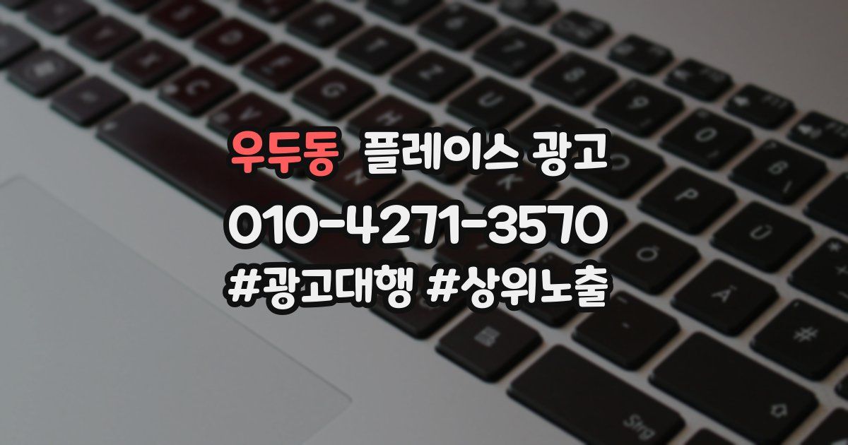 우두동 플레이스 광고