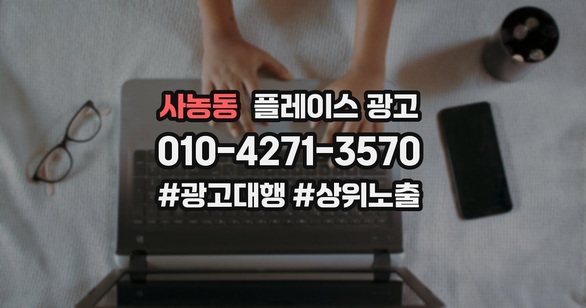 사농동 플레이스 광고