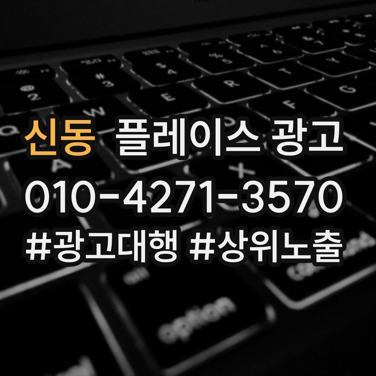 신동 플레이스 광고