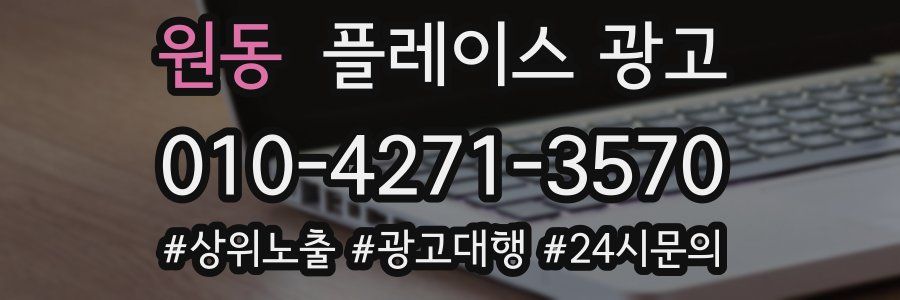 원동 플레이스 광고