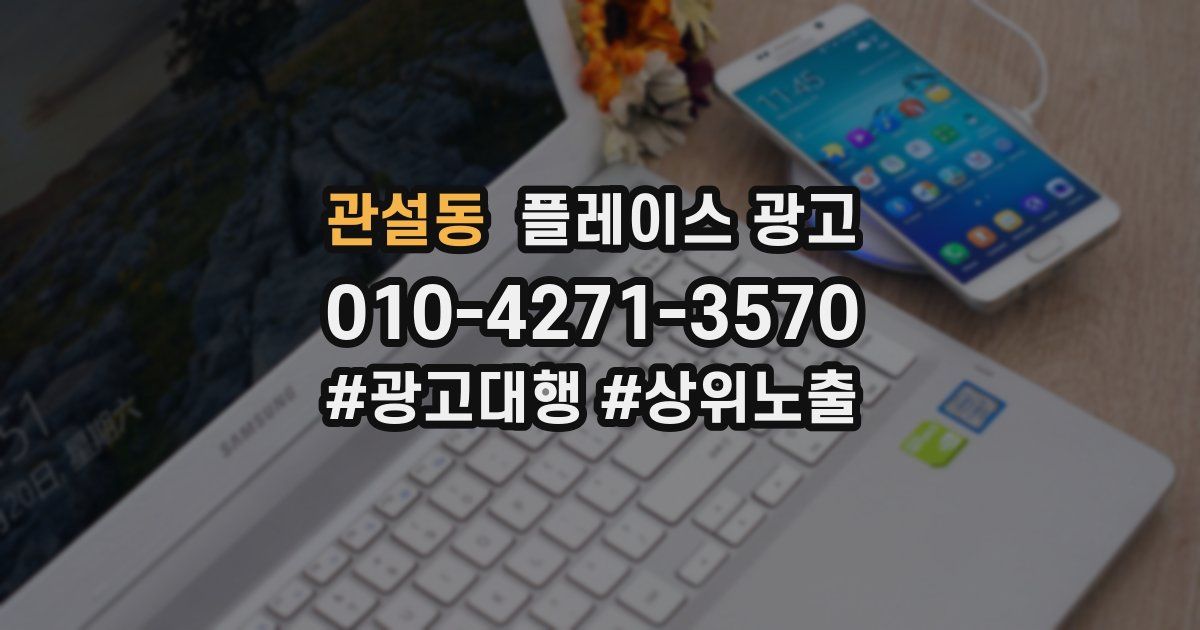 관설동 플레이스 광고