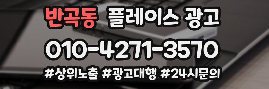 반곡동 플레이스 광고