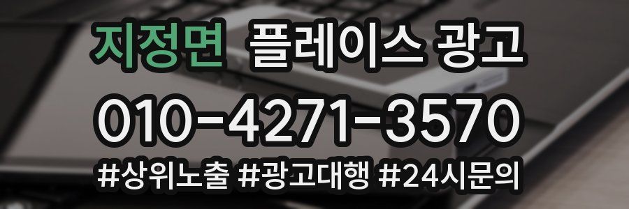 지정면 플레이스 광고