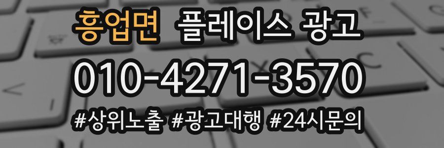 흥업면 플레이스 광고