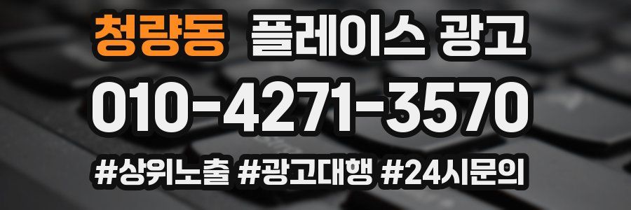 청량동 플레이스 광고