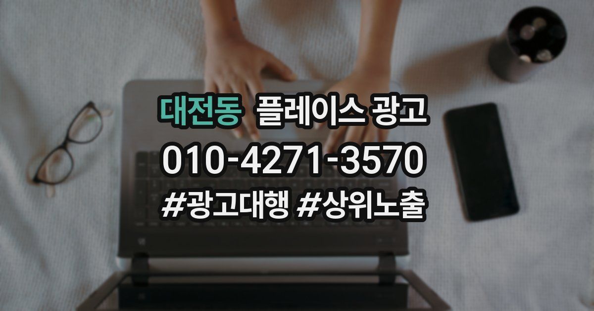 대전동 플레이스 광고