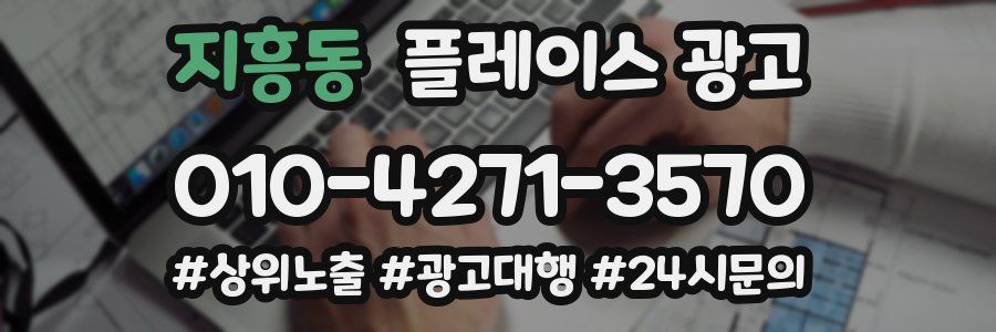 지흥동 플레이스 광고