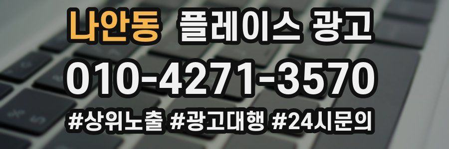 나안동 플레이스 광고