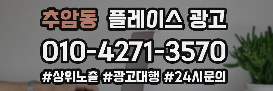 추암동 플레이스 광고