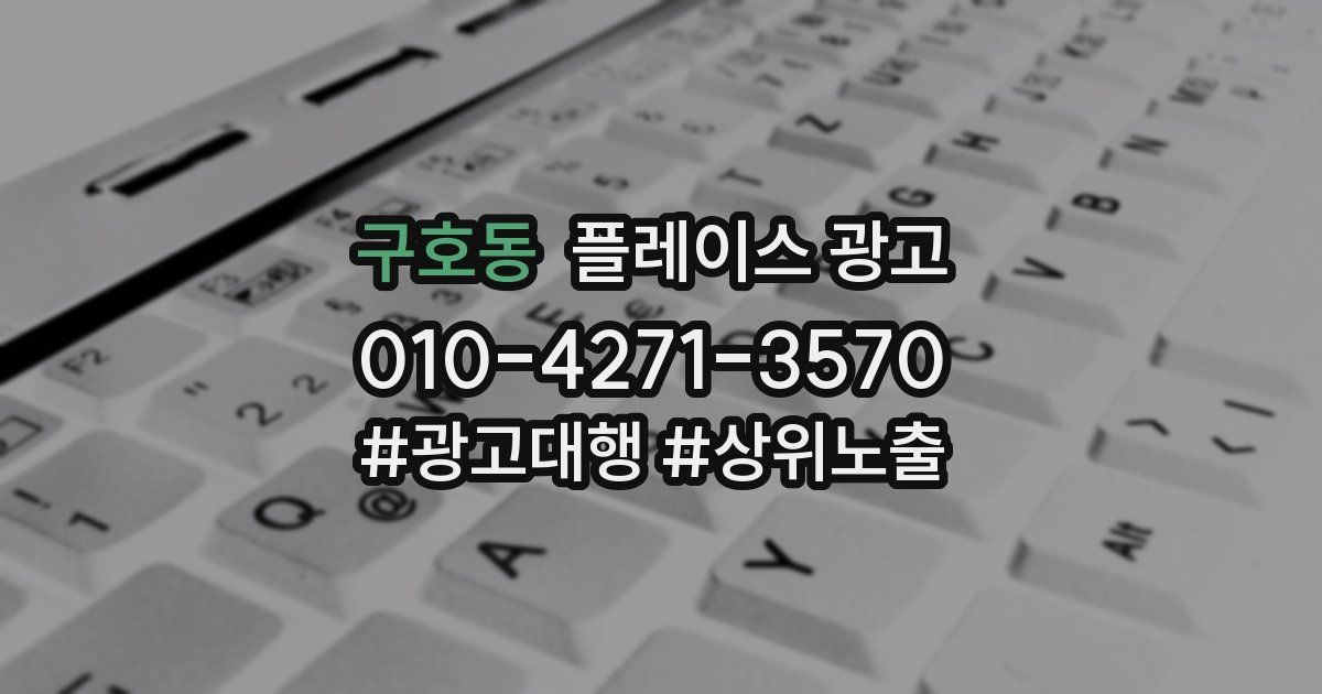 구호동 플레이스 광고